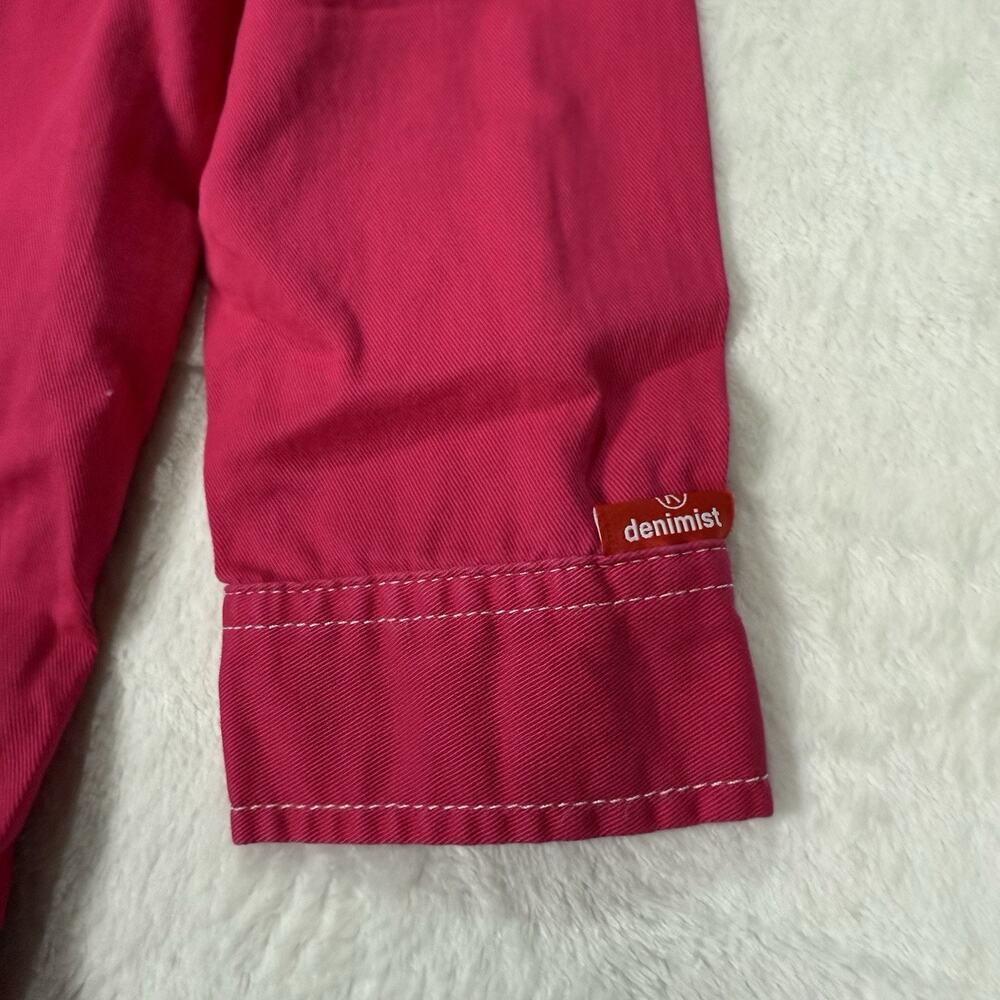 DENIMIST Cowboy Romper Hot Pink Magenta Women’s Size XS Western Pearl Snap - Picture 3 of 11
